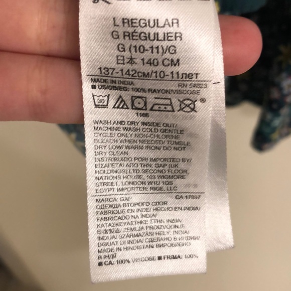 Jr Girls Gap Large Ruffle Flower Dress - Picture 7 of 8